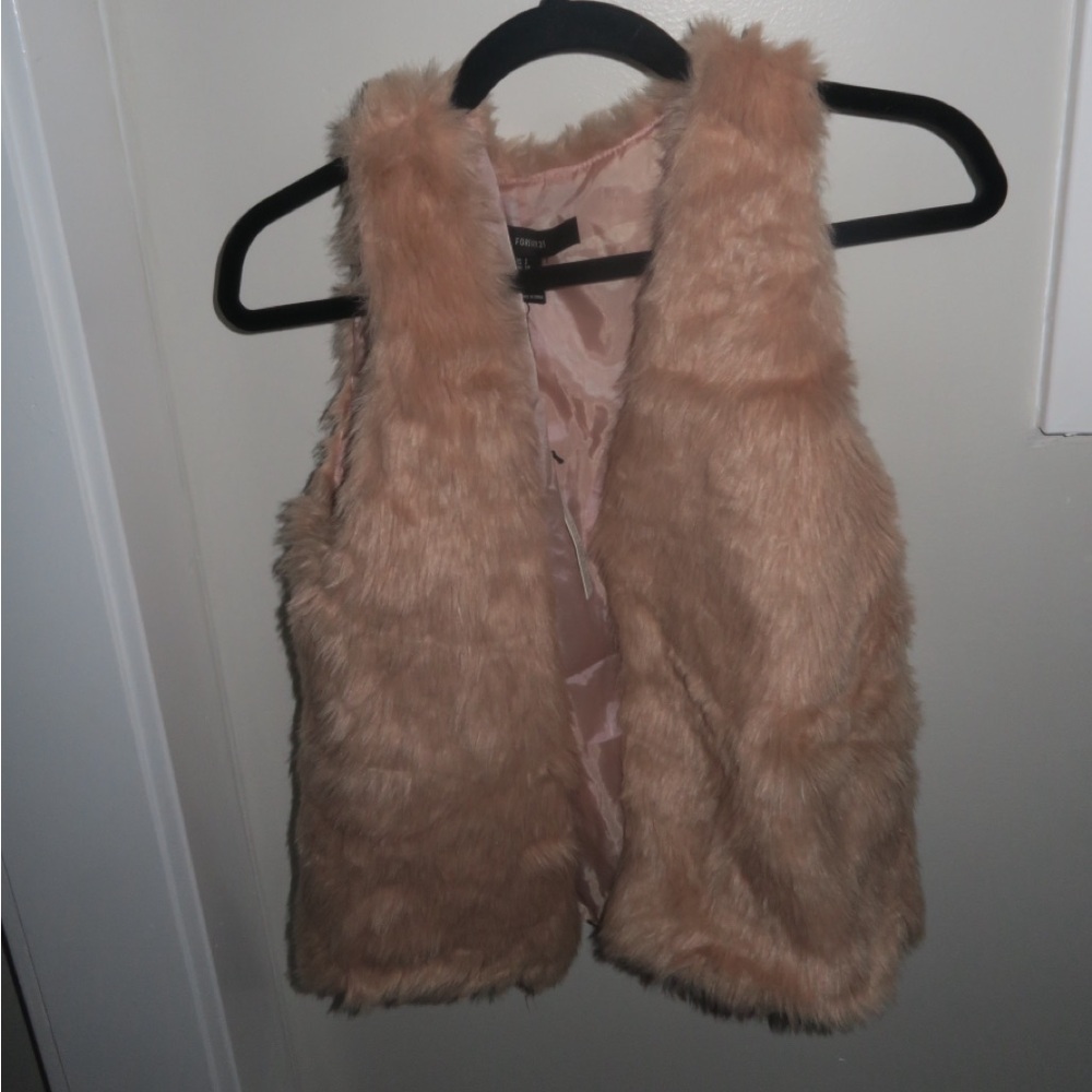 Forever 21 Plush Tan Vest